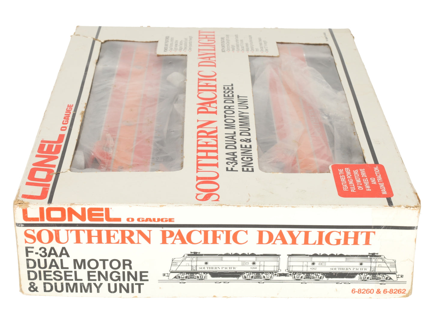 Lionel 6-8260 O Gauge Southern Pacific F3 AA Diesel Locomotive Set #8260/8262 EX/Box