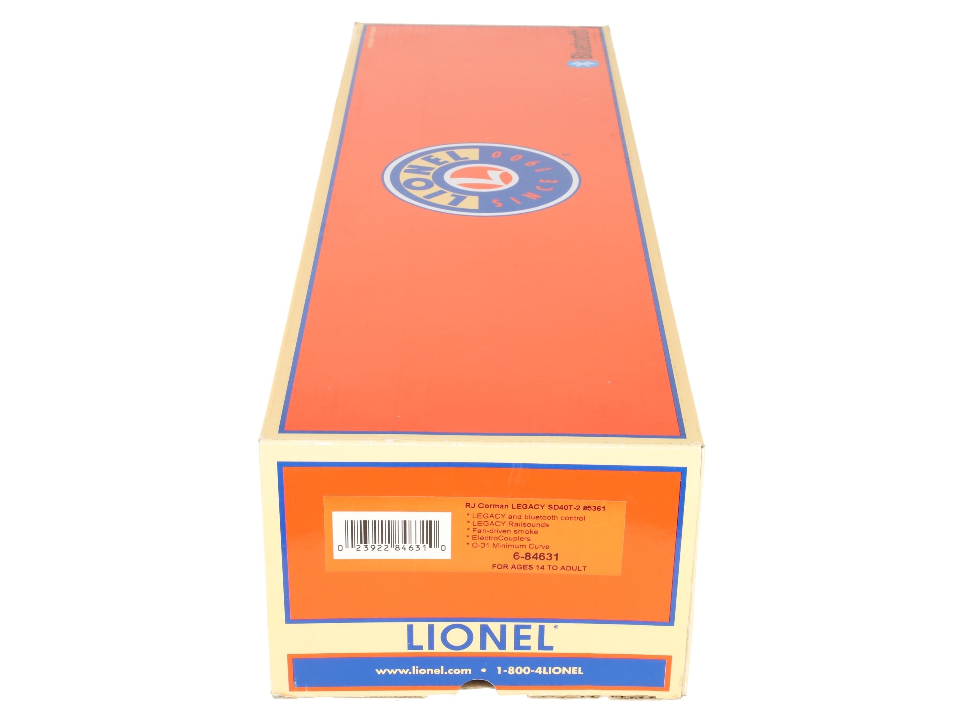 Lionel 6-84631 O BTO SD40T-2 Diesel RJ Corman #5361/LCS w/Bluetooth EX/Box