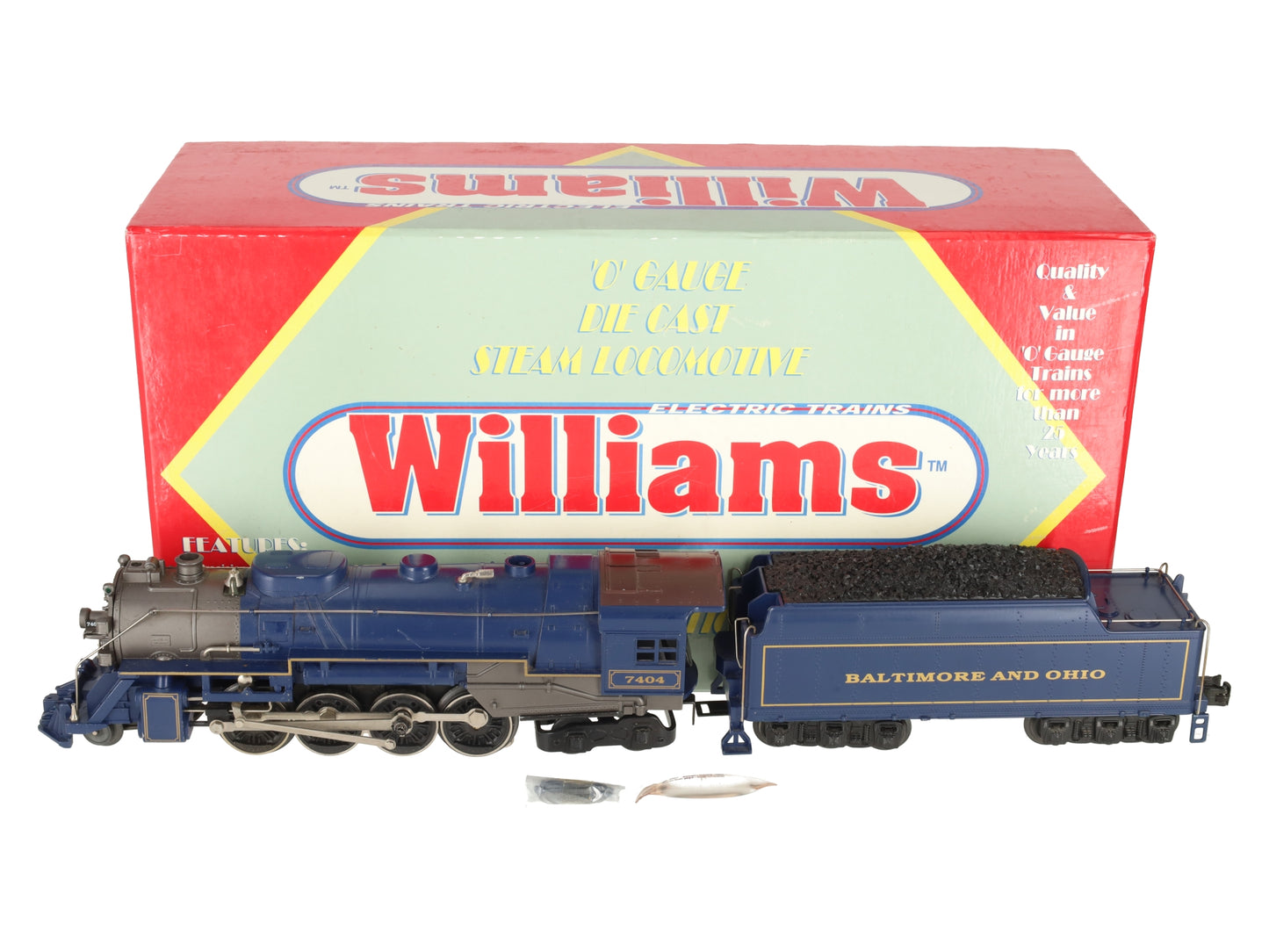 Williams BERK101 B&O 2-8-4 Berkshire Steam Loco w/ TrueBlast II #7404 EX/Box
