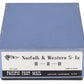 PFM HO BRASS Norfolk & Western 0-8-0 S-1a Steam Locomotive & Tender - Unpainted EX/Box
