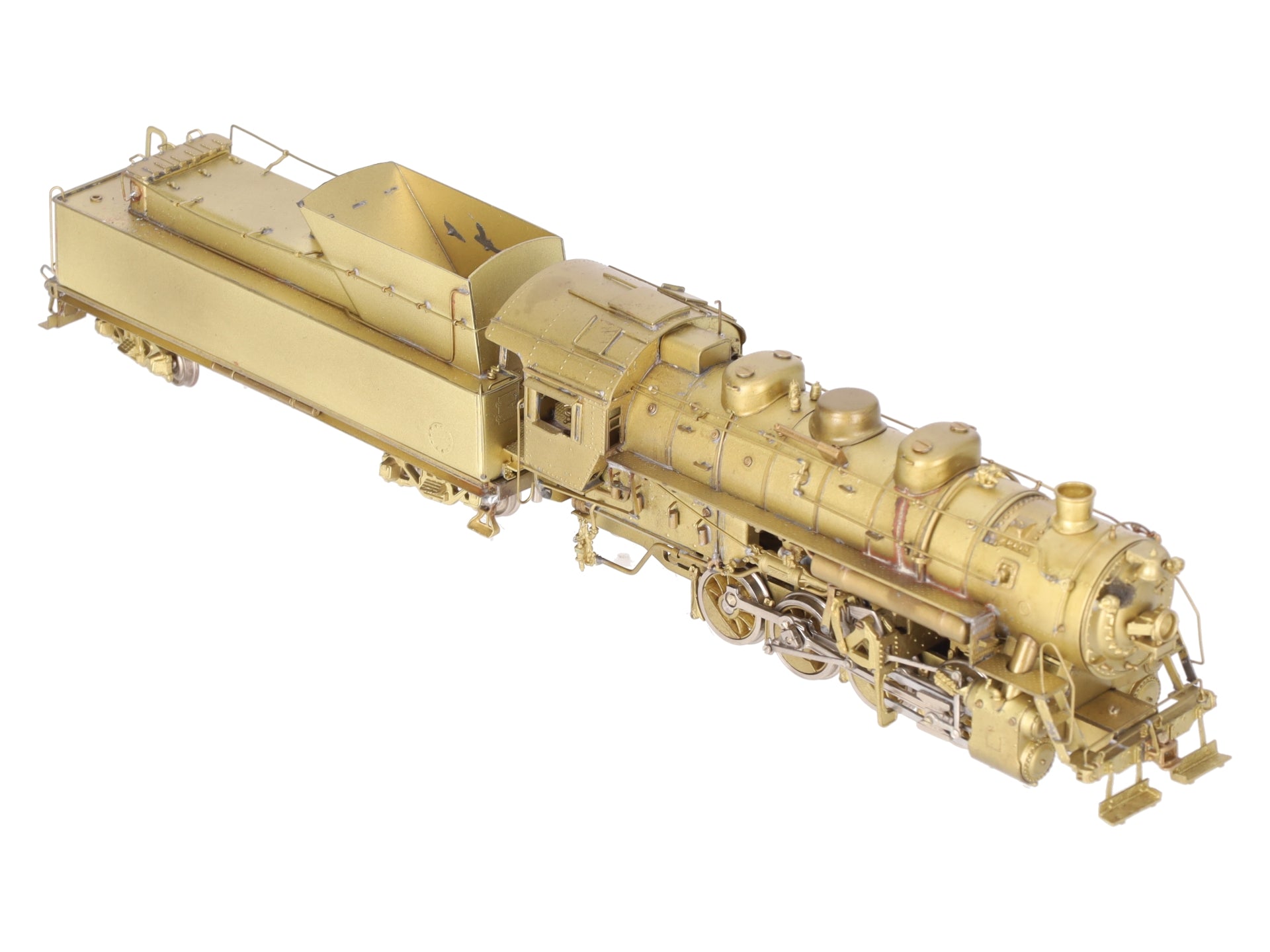 PFM HO BRASS Norfolk & Western 0-8-0 S-1a Steam Locomotive & Tender - Unpainted EX/Box