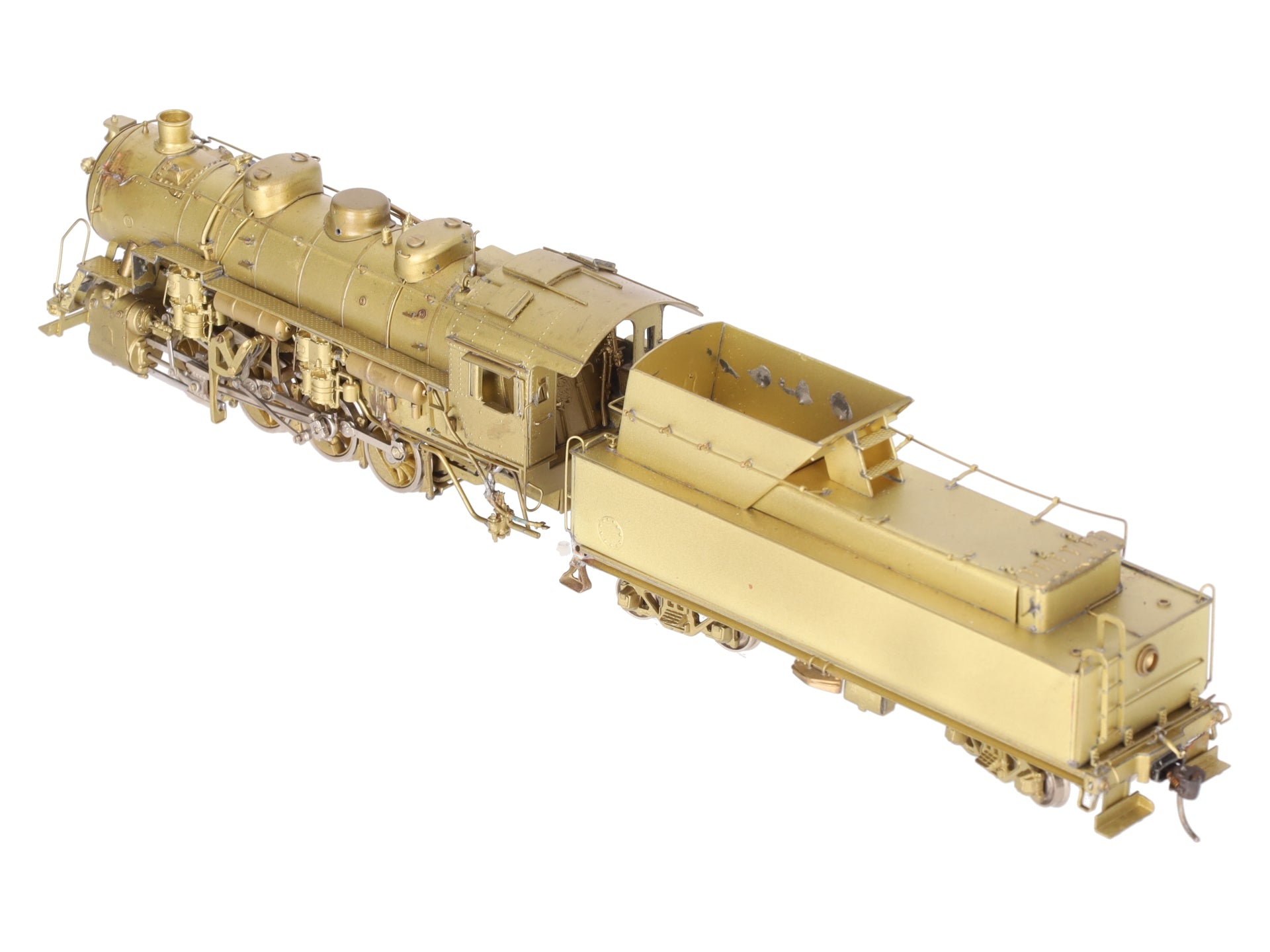 PFM HO BRASS Norfolk & Western 0-8-0 S-1a Steam Locomotive & Tender - Unpainted EX/Box
