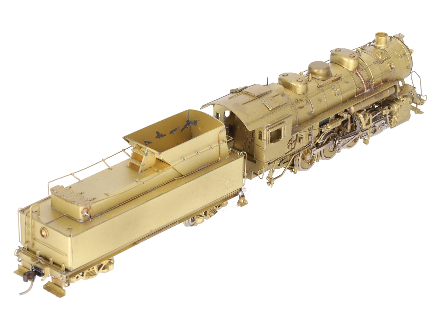 PFM HO BRASS Norfolk & Western 0-8-0 S-1a Steam Locomotive & Tender - Unpainted EX/Box