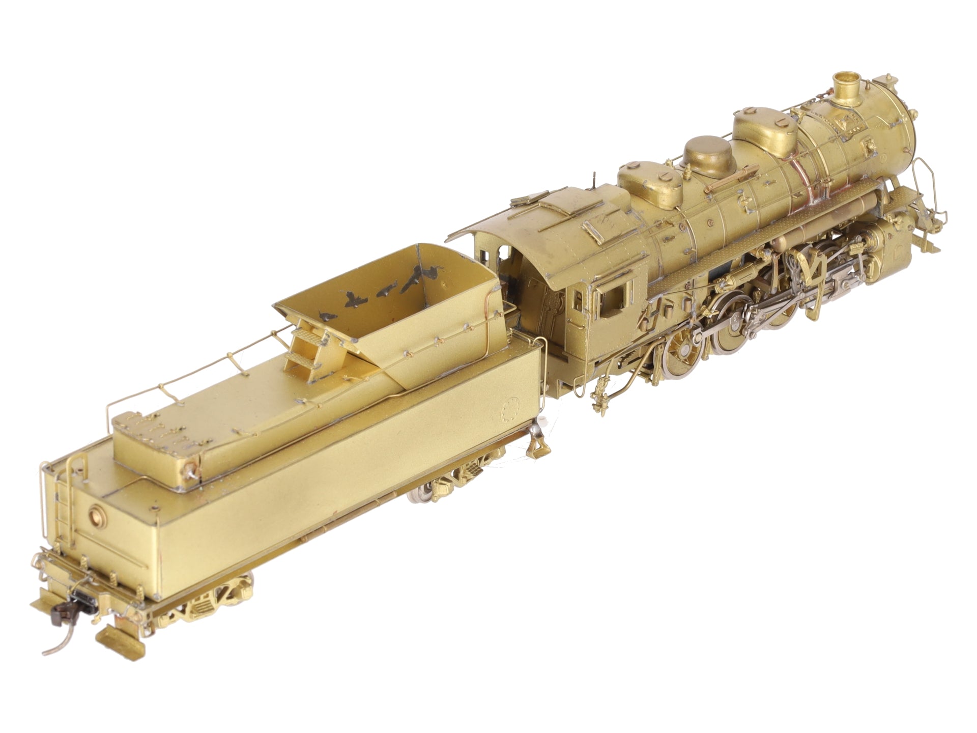 PFM HO BRASS Norfolk & Western 0-8-0 S-1a Steam Locomotive & Tender - Unpainted EX/Box