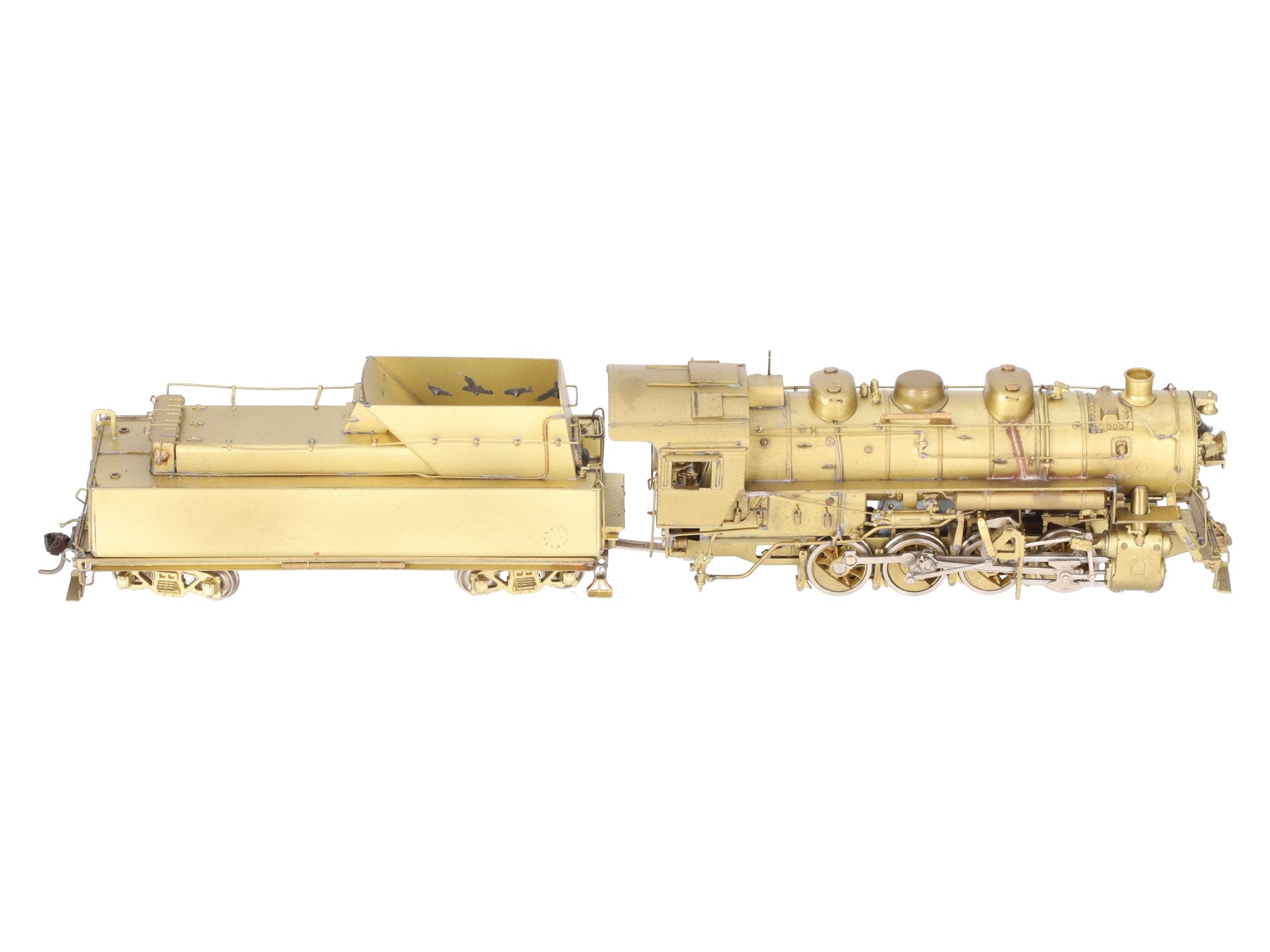PFM HO BRASS Norfolk & Western 0-8-0 S-1a Steam Locomotive & Tender - Unpainted EX/Box