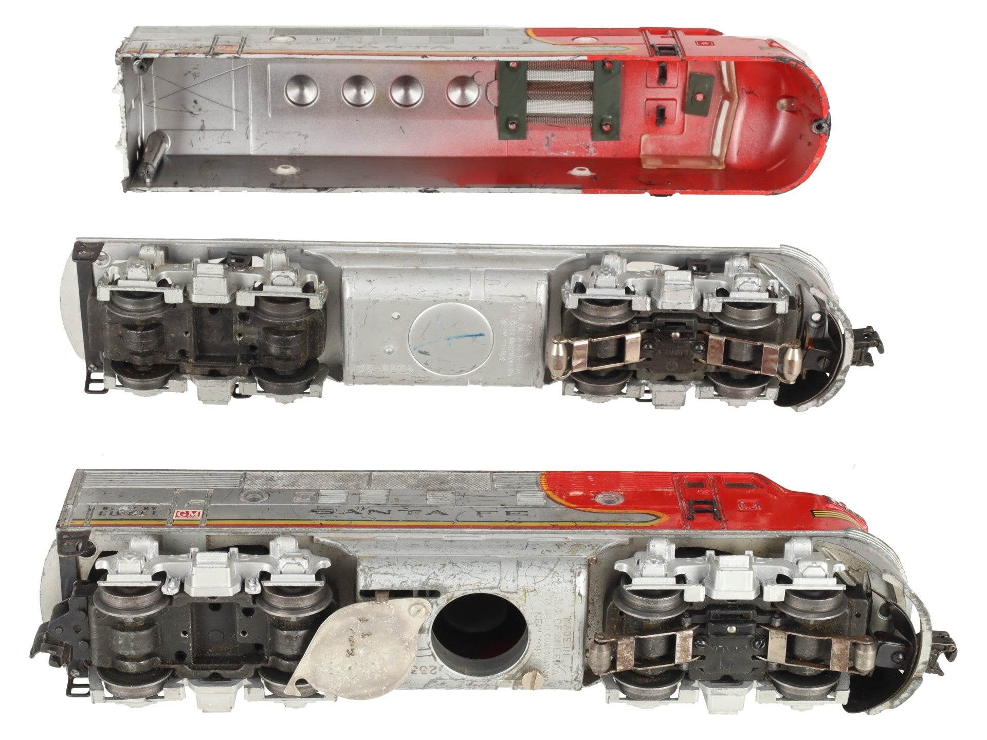 Lionel 2333 Vintage O Santa Fe F3 AA Diesel Set
