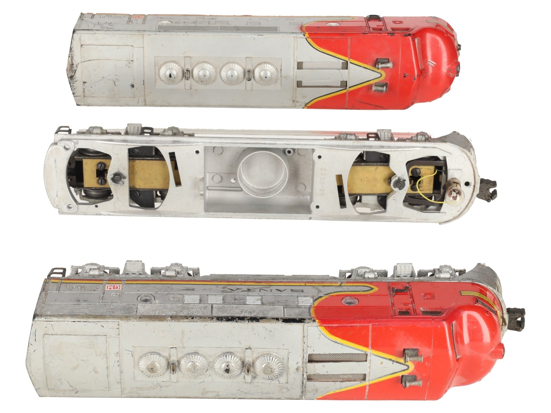 Lionel 2333 Vintage O Santa Fe F3 AA Diesel Set