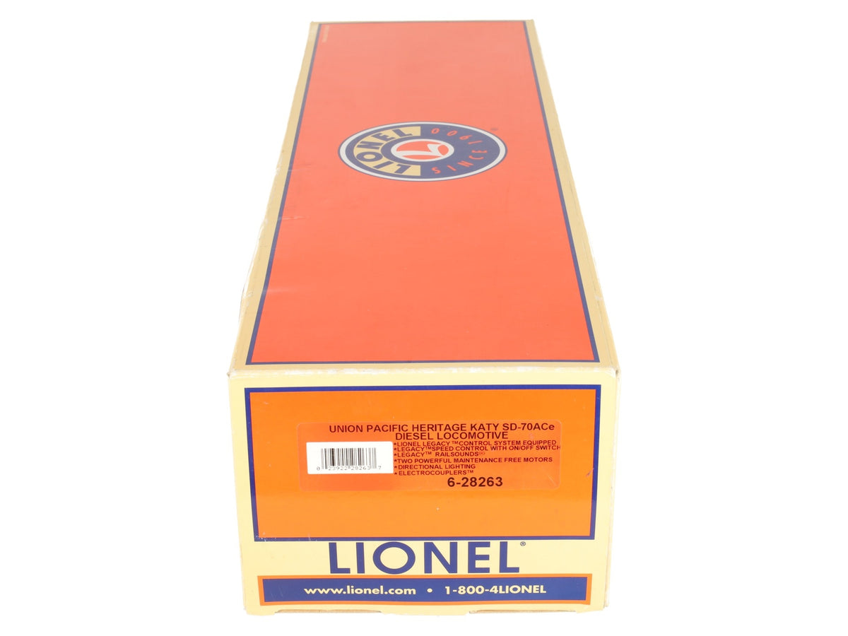 Lionel 6-28263 O MLR UP Heritage KATY Legacy SD70ACe Diesel Locomotive #1988 EX/Box