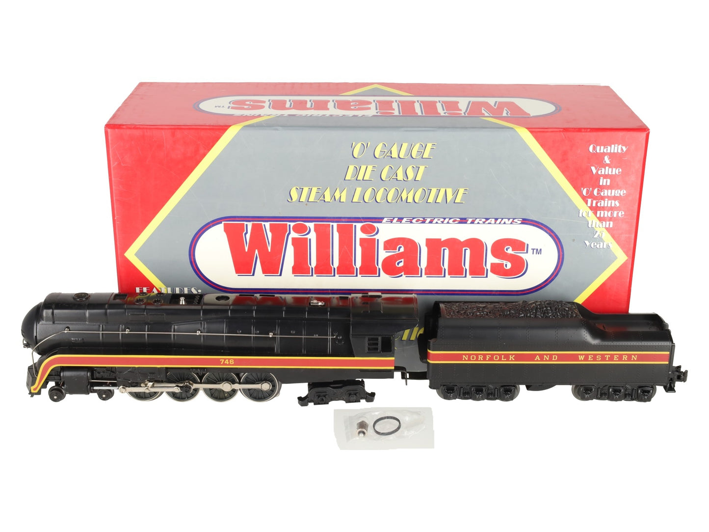 Williams J-100 Norfolk and Western J-Class 4-8-4 Steam Locomotive #746 EX/Box