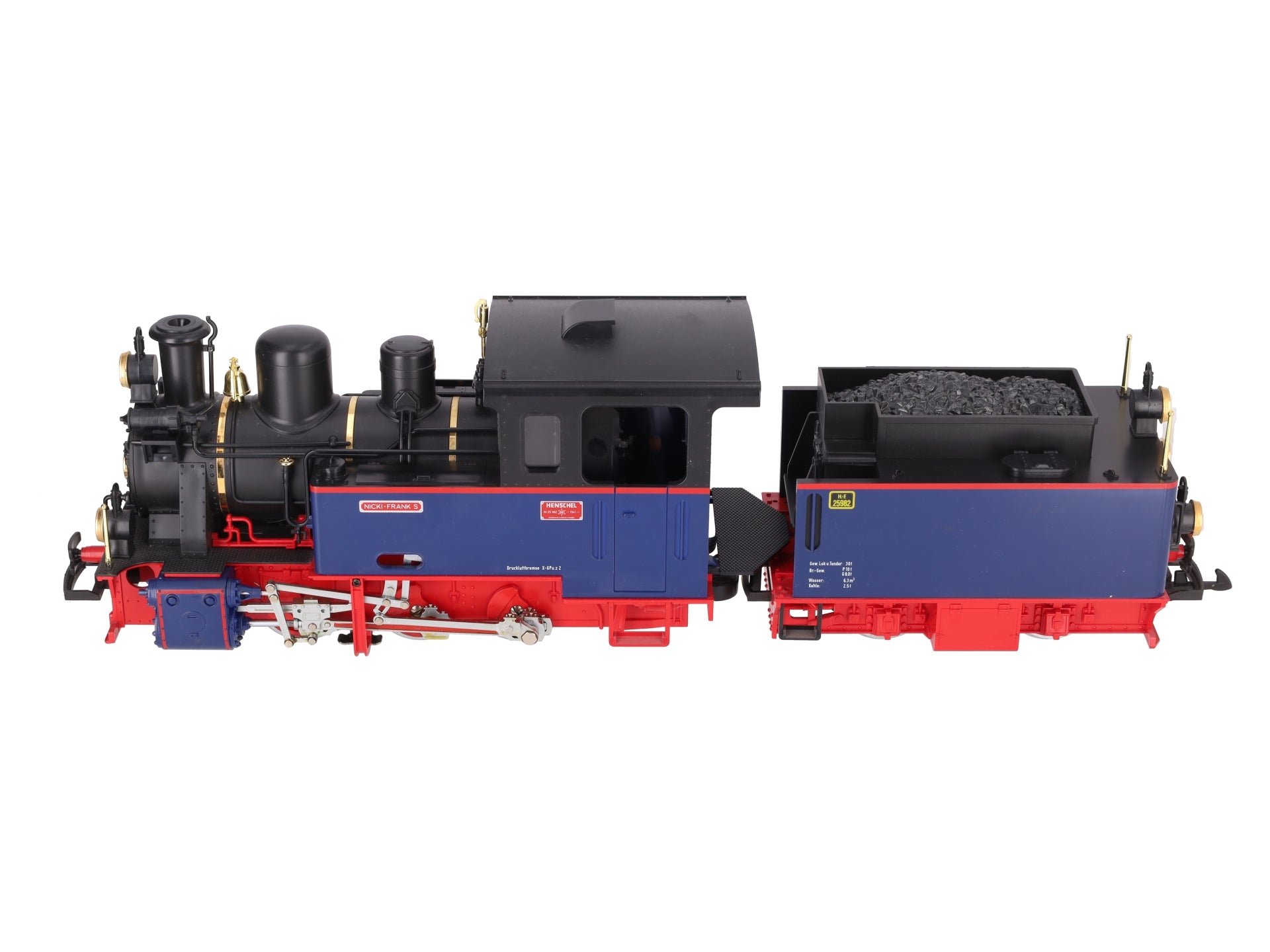 LGB 20261 G Scale Nicki Frank 0-6-0 Steam Loco & Tender EX/Box