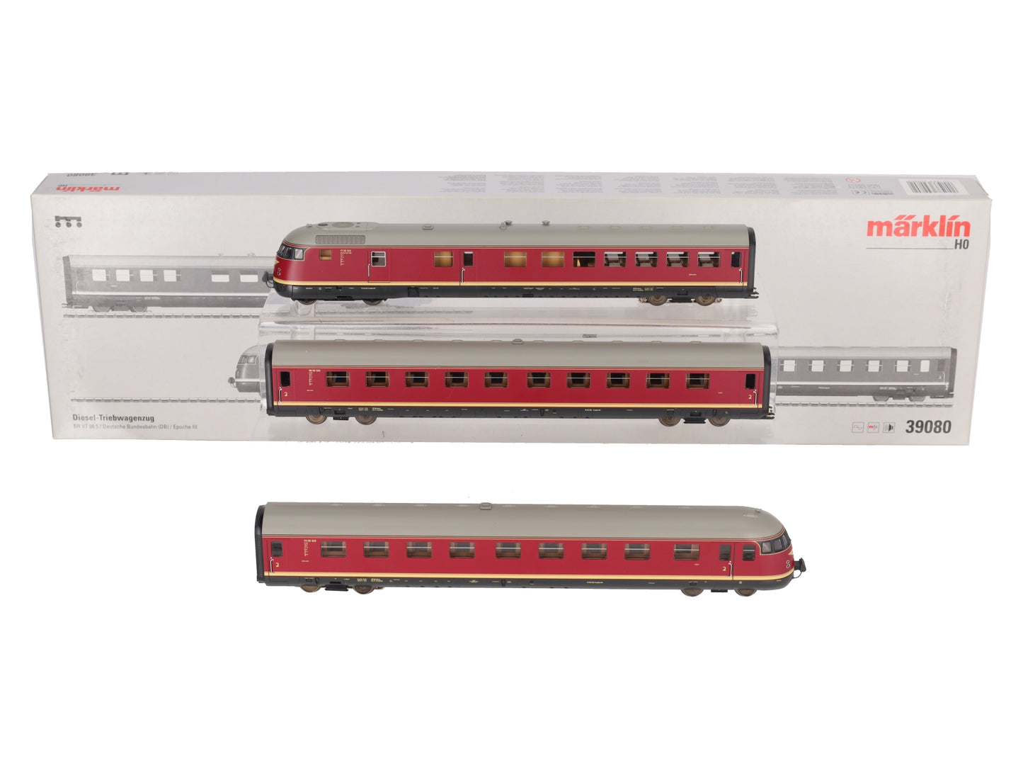 Marklin 39080 HO Gauge German Federal Railroad Diesel Train Set EX/Box