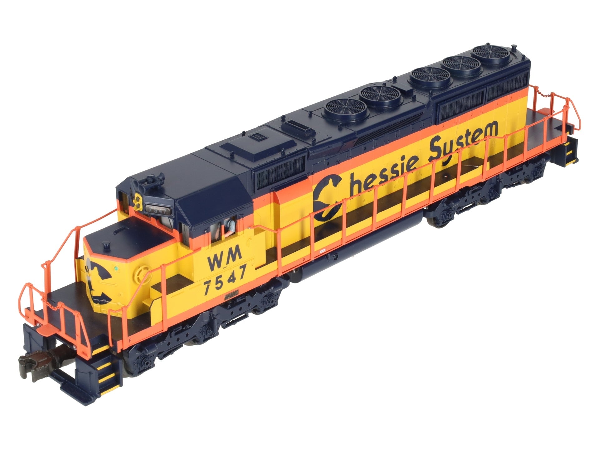 MTH 20-2216-1 Chessie SD-40-2 Diesel Engine w/PS1 #7547 EX/Box