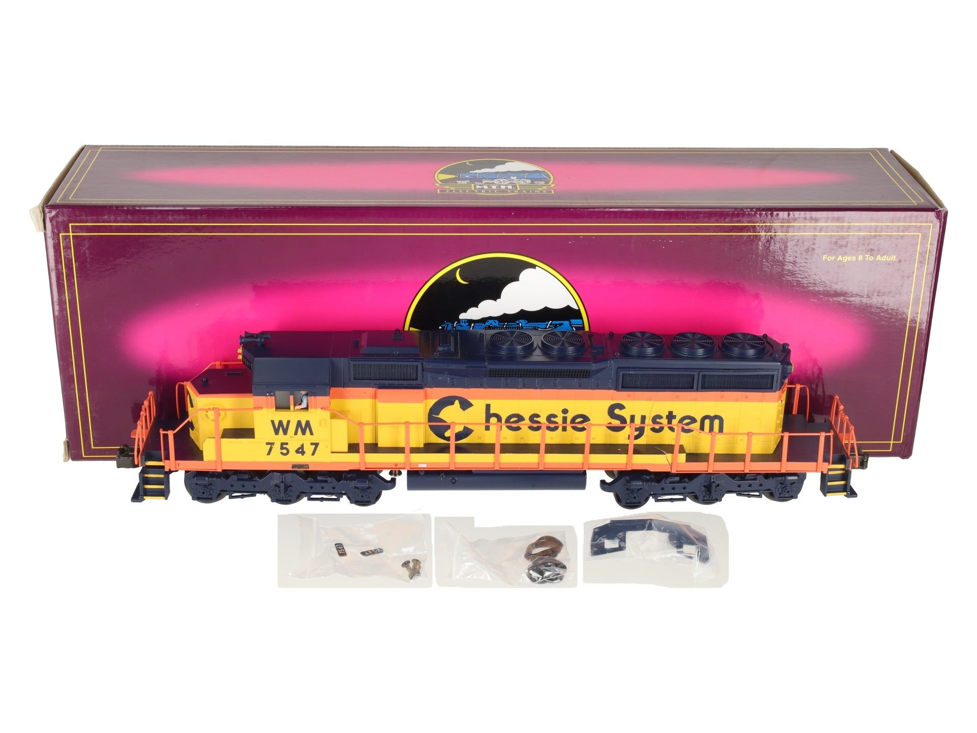 MTH 20-2216-1 Chessie SD-40-2 Diesel Engine w/PS1 #7547 EX/Box