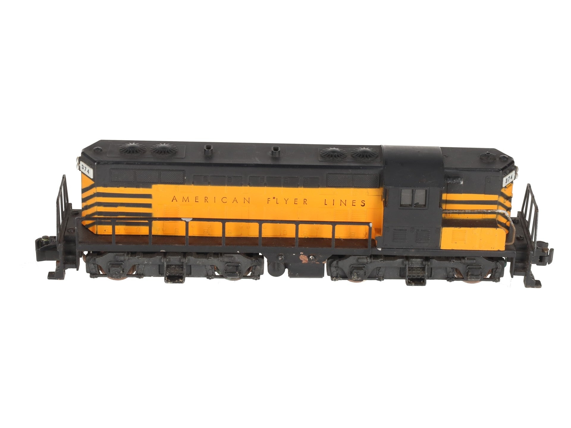 American Flyer 374 Vintage S Texas & Pacific GP-7 Non-Powered Diesel Locomotive VG