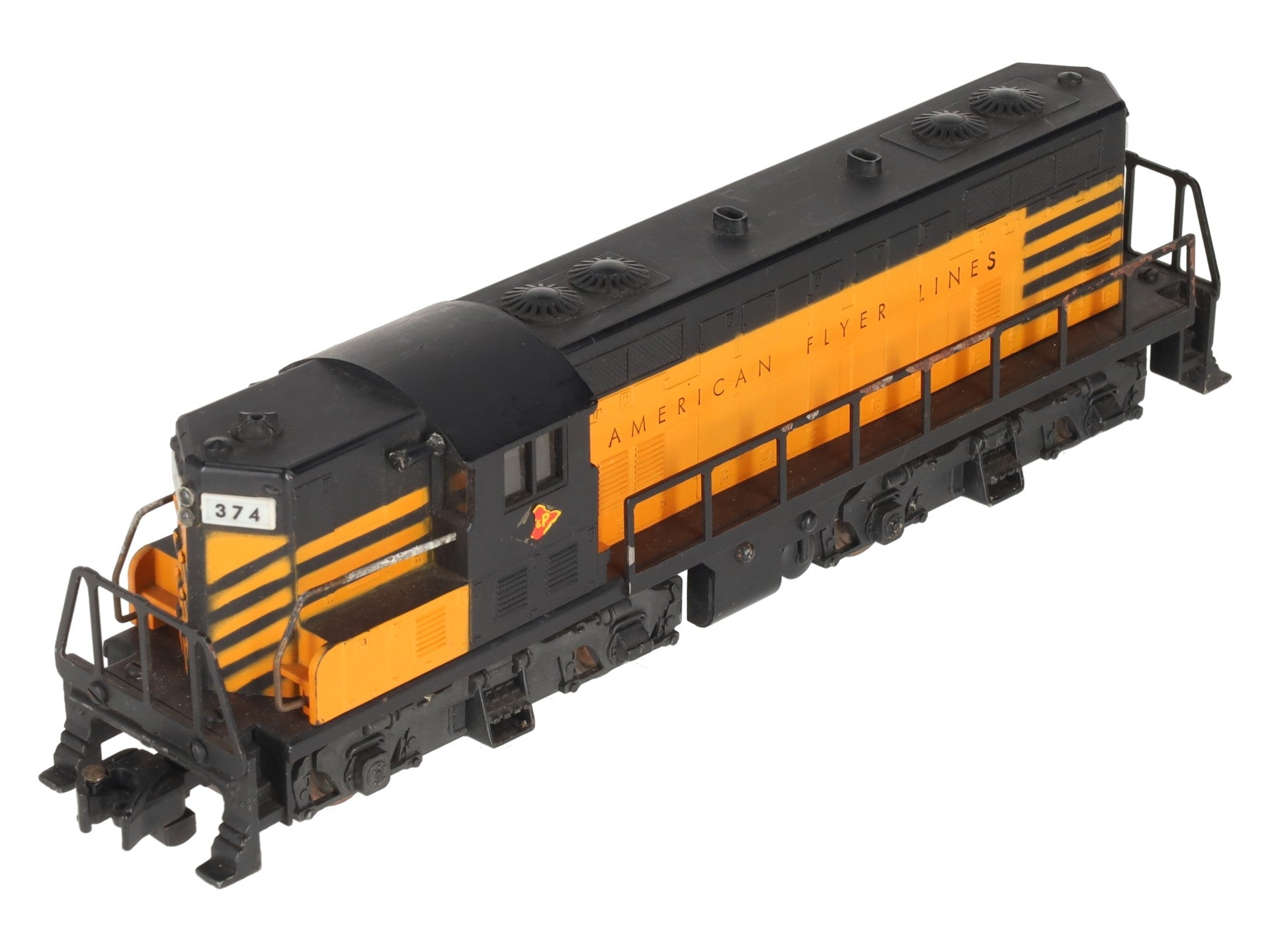 American Flyer 374 Vintage S Texas & Pacific GP-7 Non-Powered Diesel Locomotive VG
