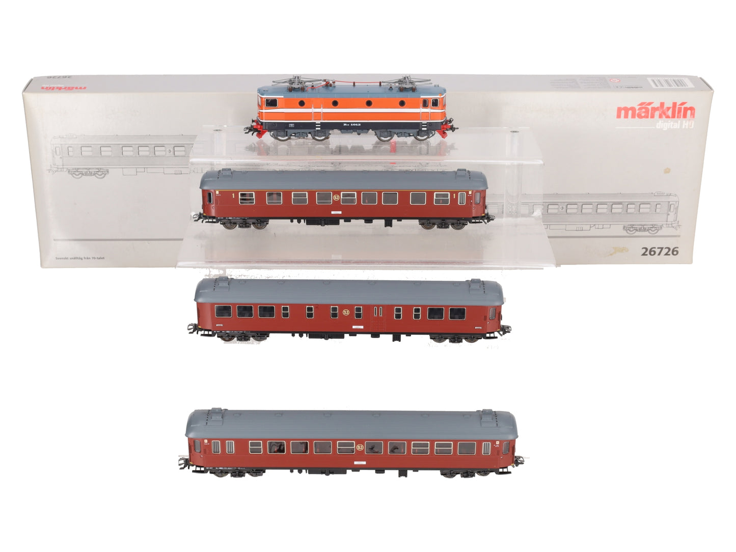 Marklin 26726 Swedish Express HO Gauge Electric Train Set EX/Box