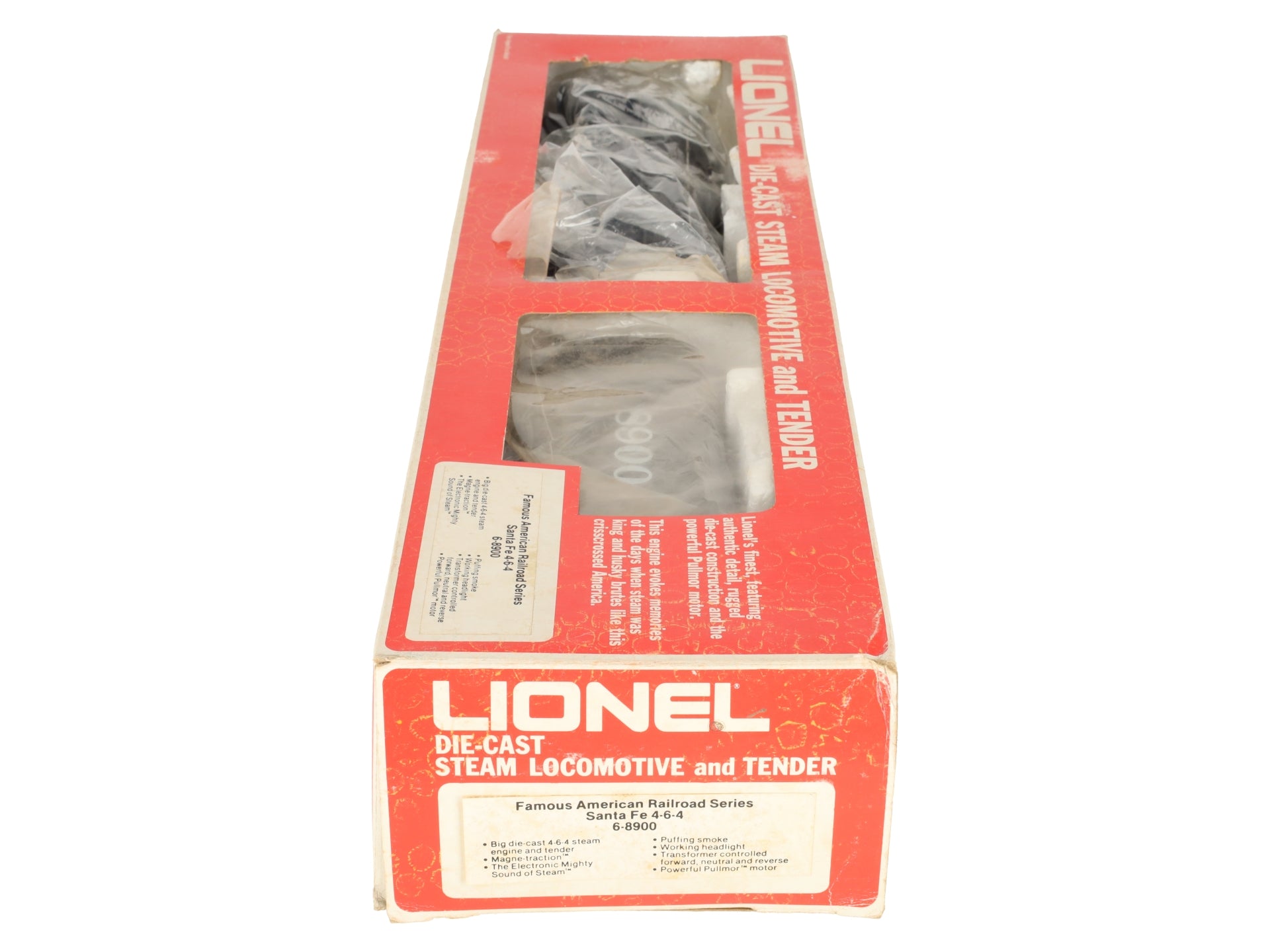Lionel 6-8900 O Gauge ATSF 4-6-4 Steam Locomotive & Tender #8900 EX/Box