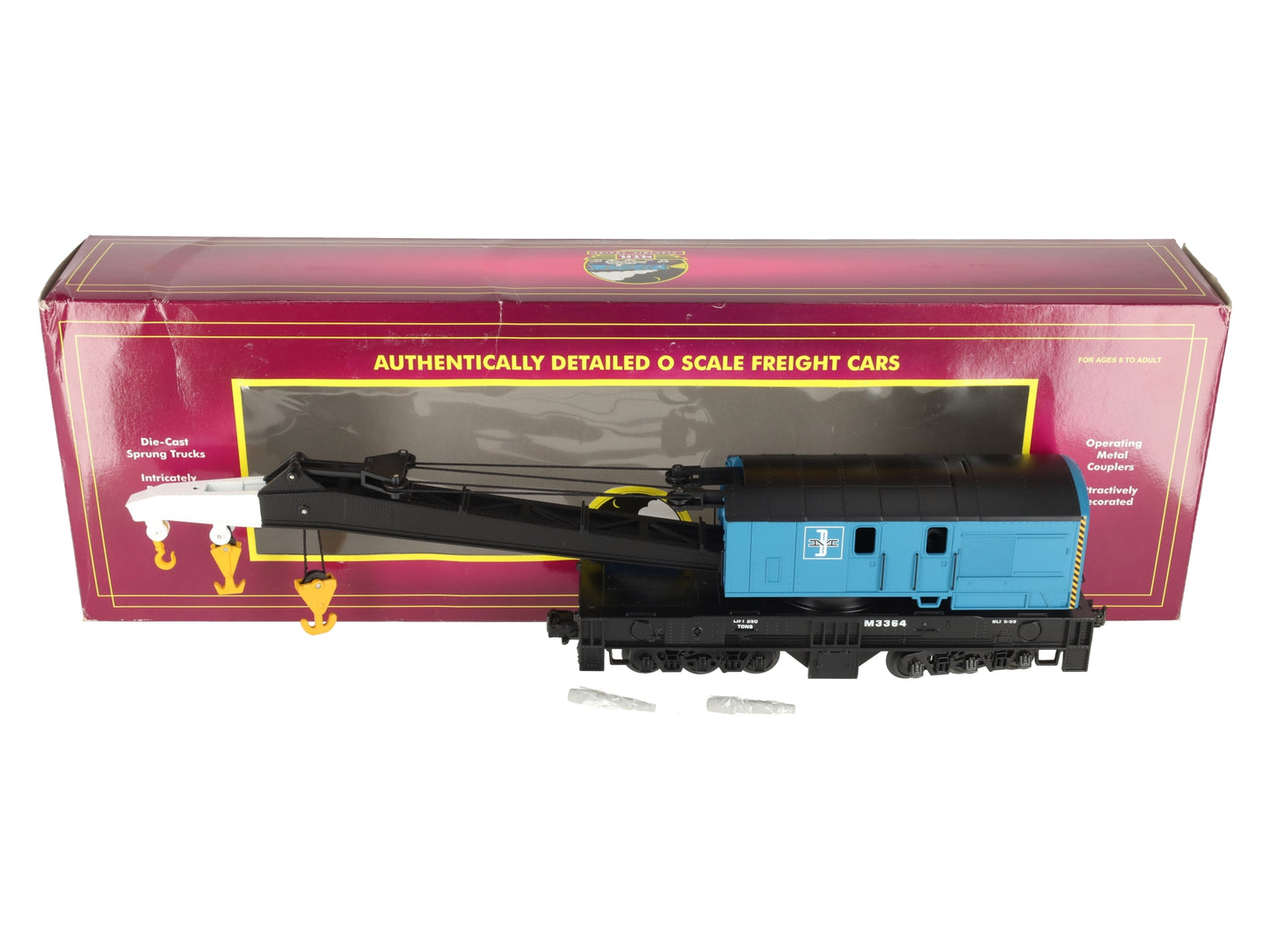 MTH 20-98248 O Gauge Boston and Maine Crane Car LN/Box