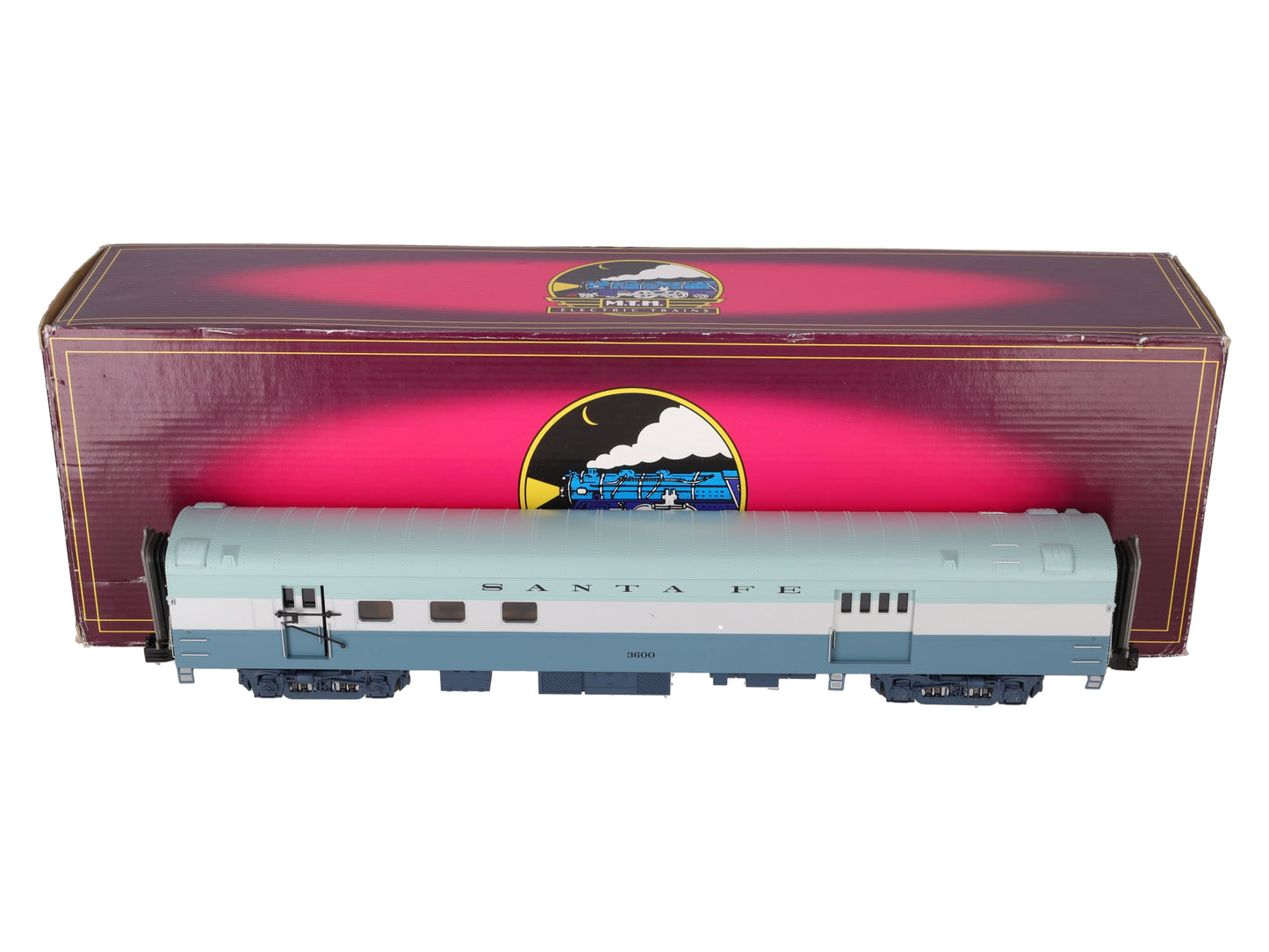 MTH 20-68170 O Gauge Santa Fe 70' ABS RPO Passenger Car #3600 EX/Box