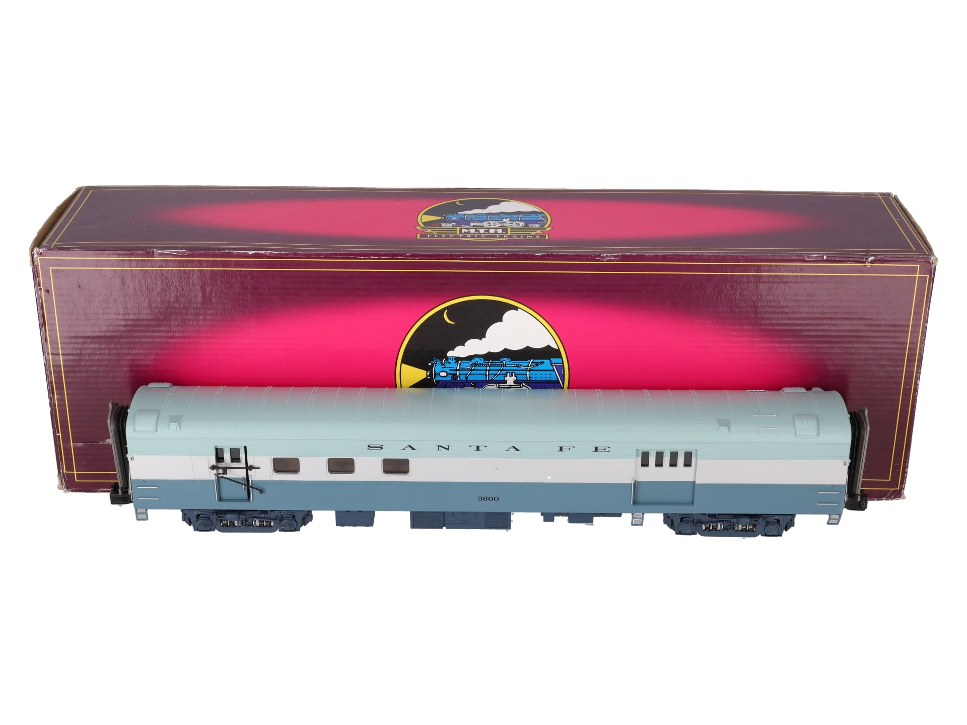 MTH 20-68170 O Gauge Santa Fe 70' ABS RPO Passenger Car #3600 EX/Box