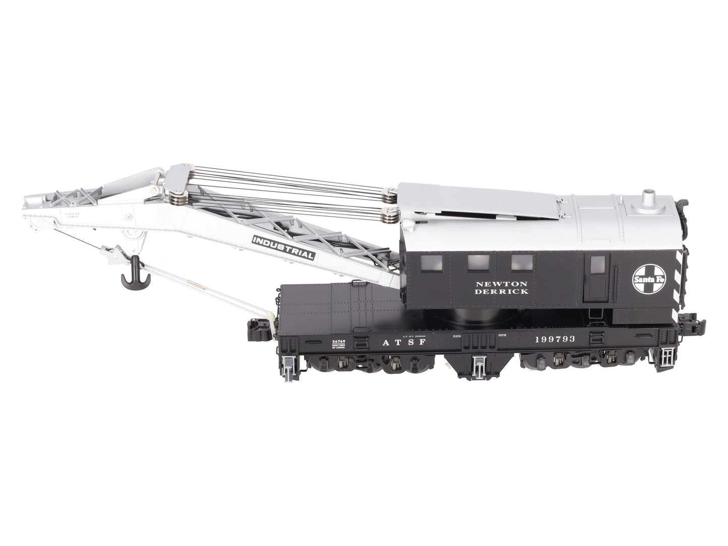 Lionel 6-26769 O Gauge Santa Fe Crane Car with TMCC #199793 LN/Box
