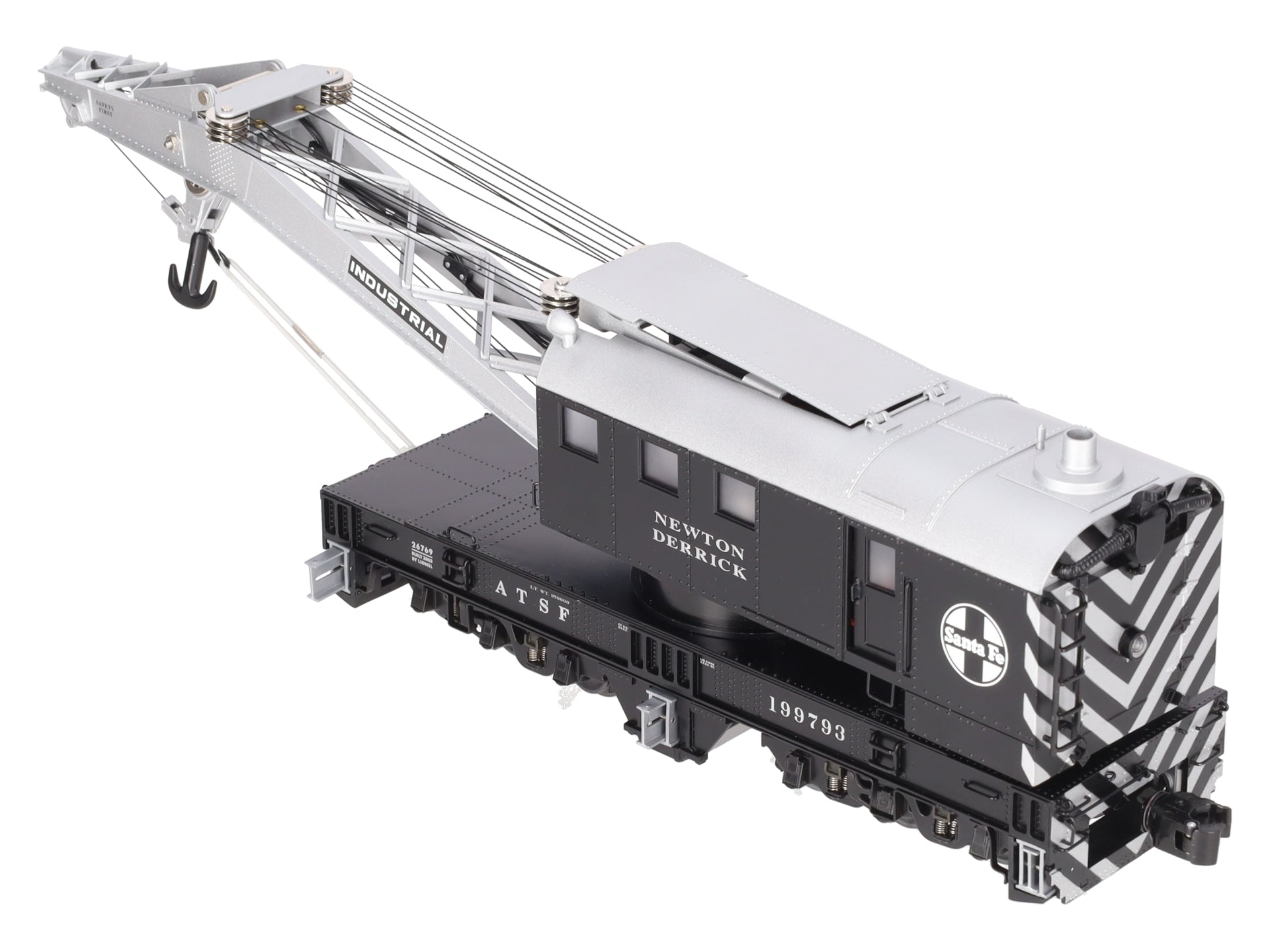 Lionel 6-26769 O Gauge Santa Fe Crane Car with TMCC #199793 LN/Box