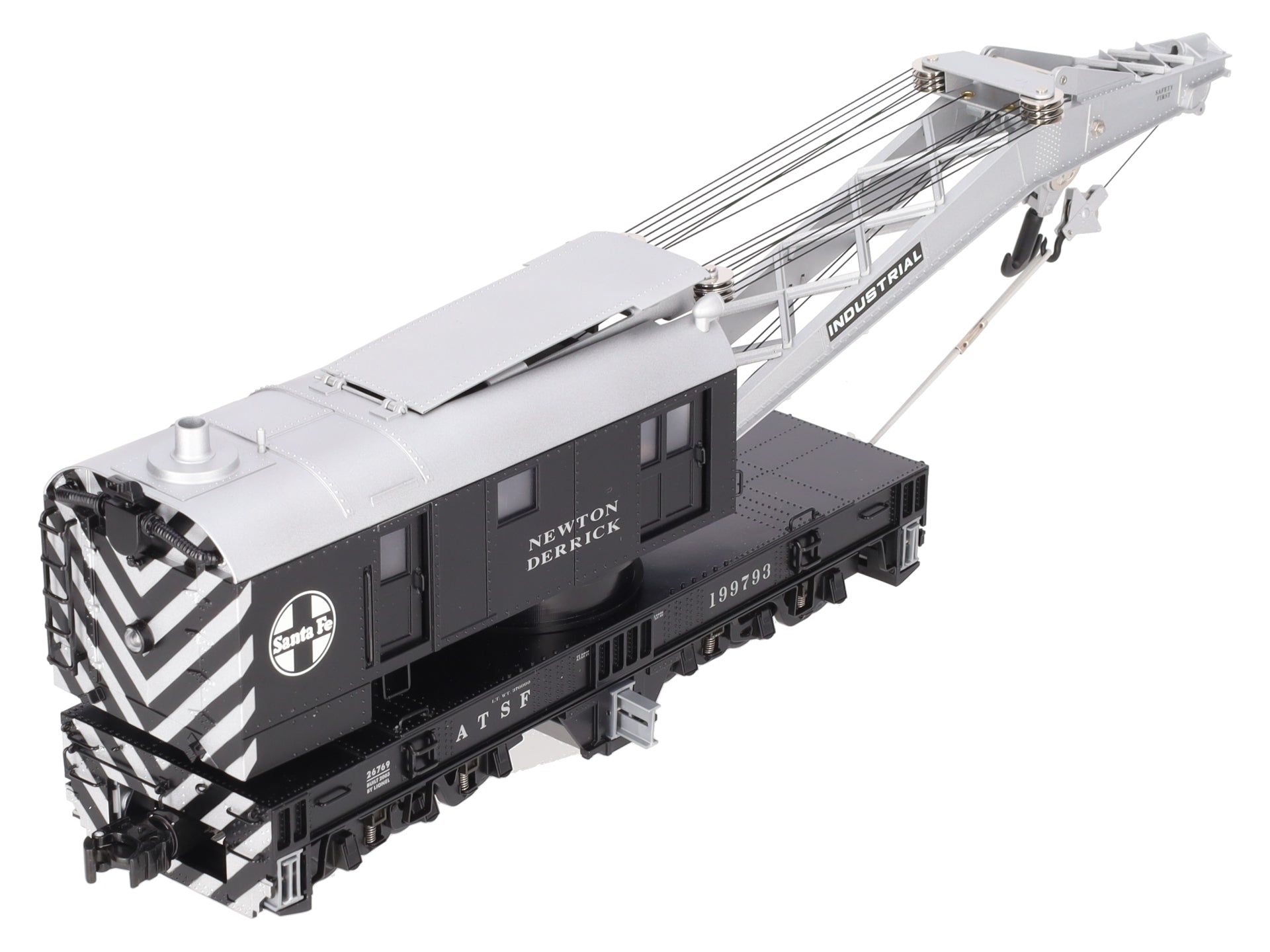 Lionel 6-26769 O Gauge Santa Fe Crane Car with TMCC #199793 LN/Box