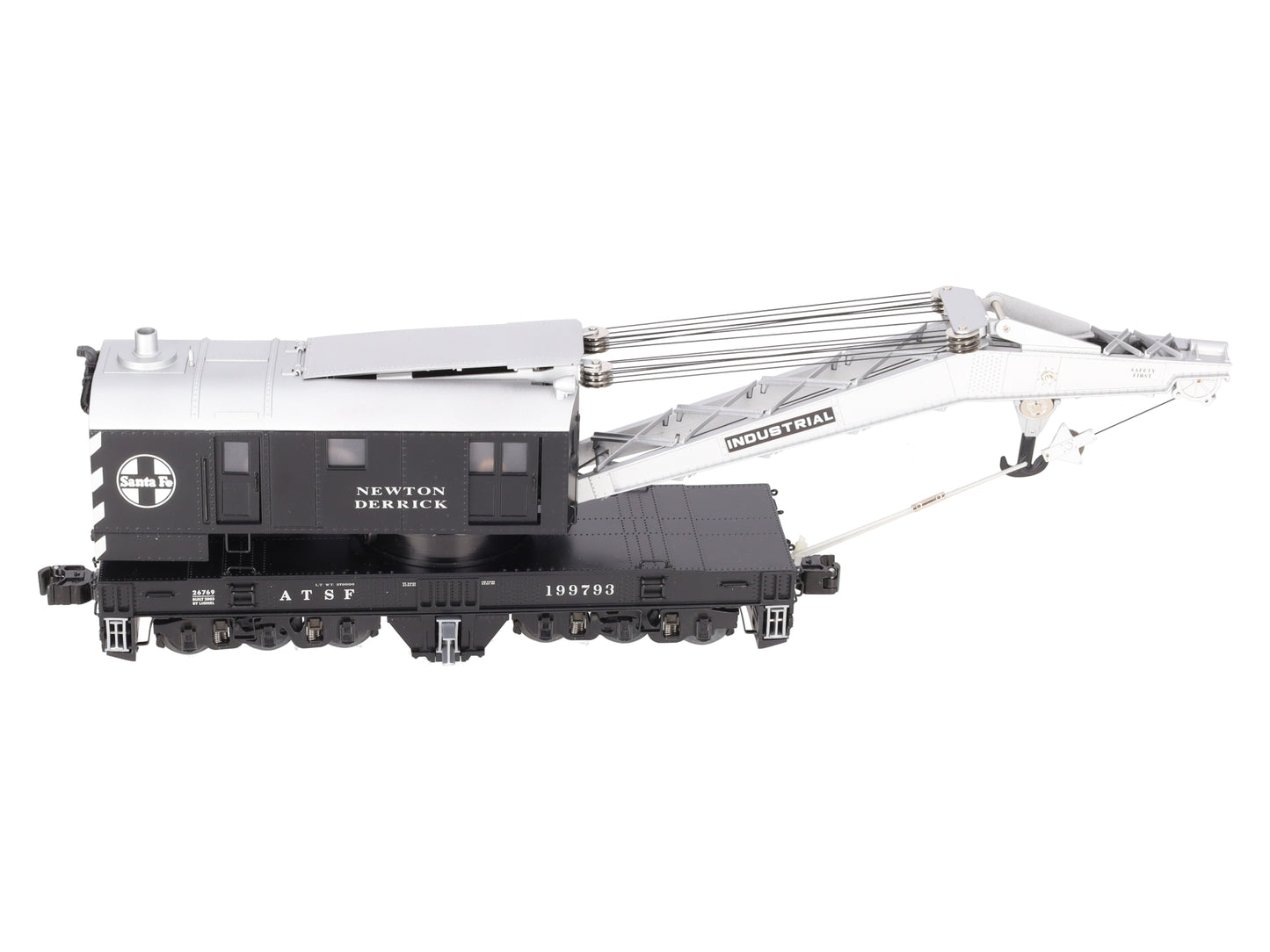Lionel 6-26769 O Gauge Santa Fe Crane Car with TMCC #199793 LN/Box