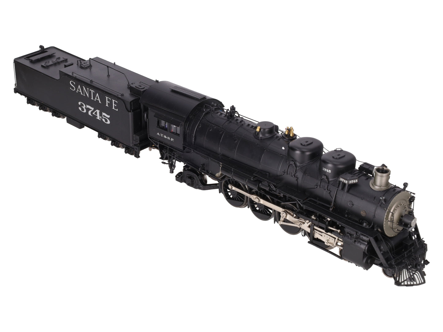3rd Rail O BRASS Santa Fe 4-8-2 "3700 Class" Steam Loco & Tender #3745- F/P EX/Box