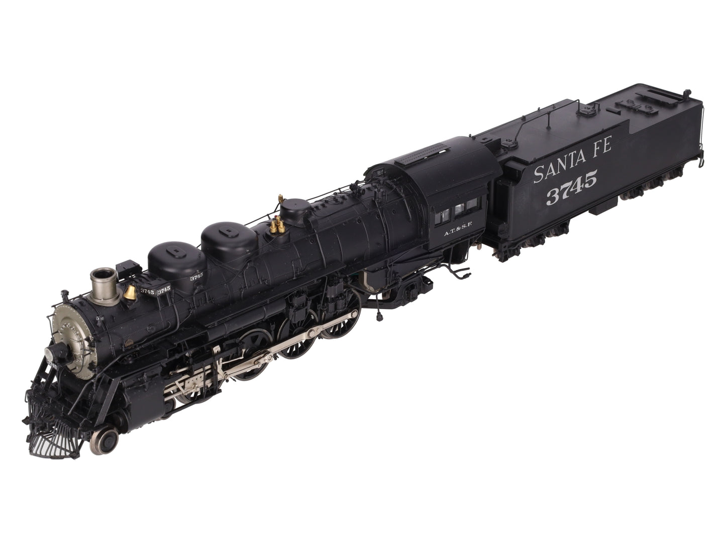 3rd Rail O BRASS Santa Fe 4-8-2 "3700 Class" Steam Loco & Tender #3745- F/P EX/Box