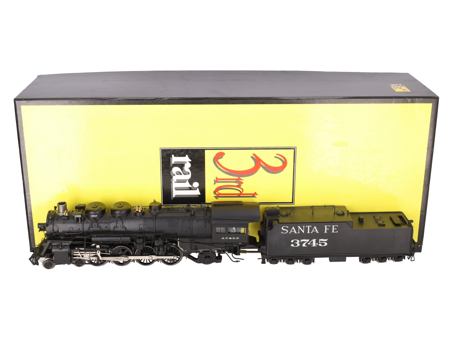 3rd Rail O BRASS Santa Fe 4-8-2 