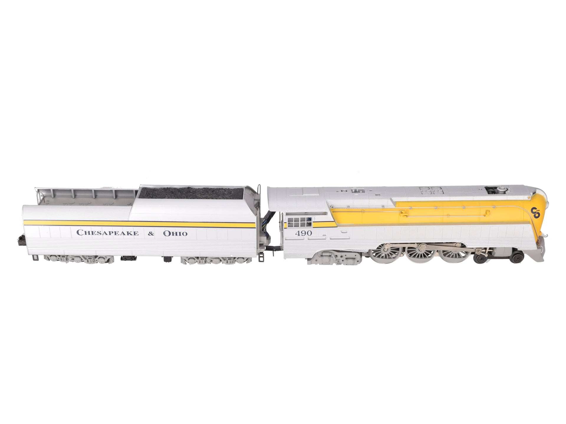 Lionel 6-18043 O Gauge C&O Streamlined Hudson Locomotive & Tender with RSII #490 LN/Box