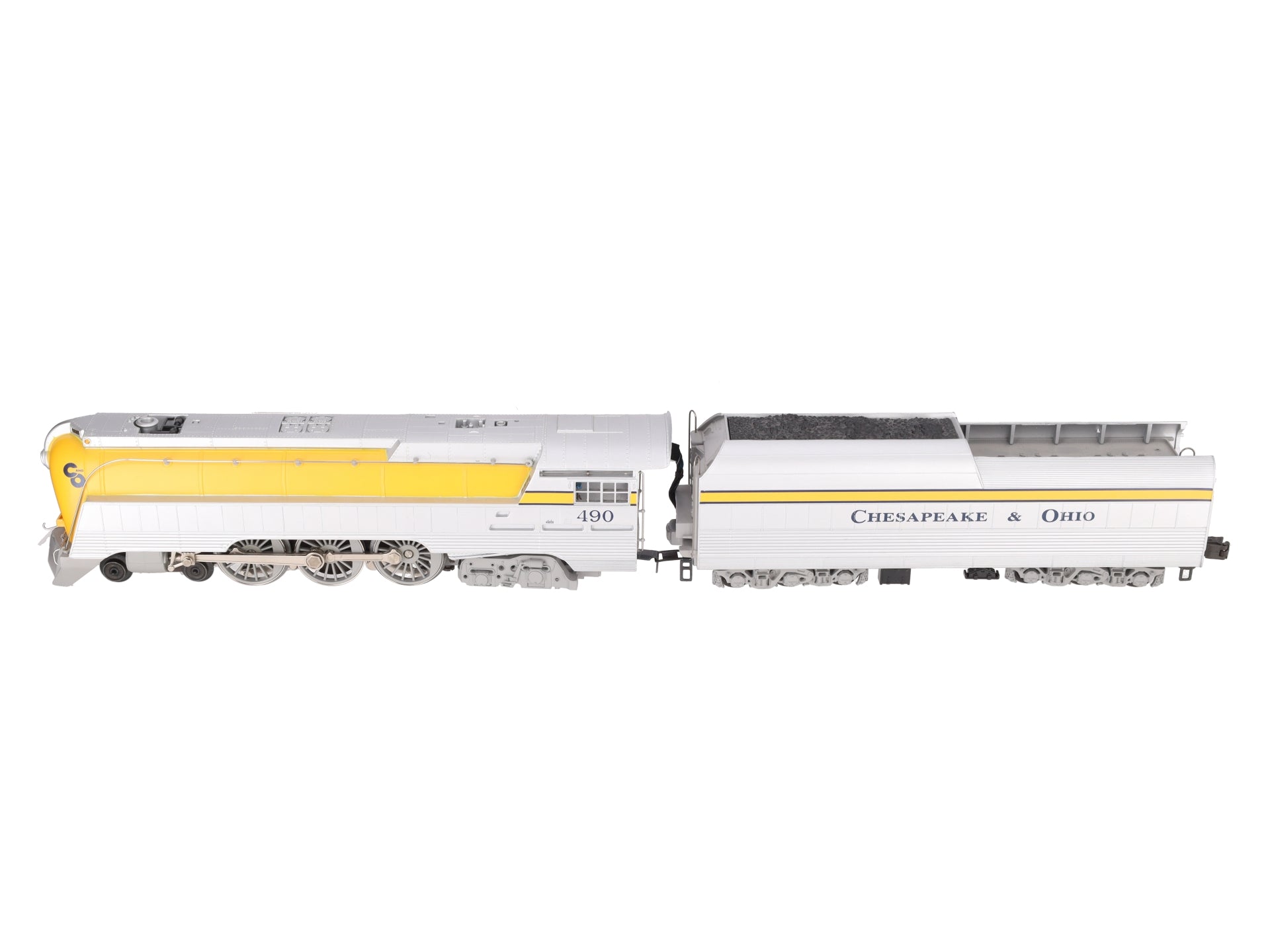 Lionel 6-18043 O Gauge C&O Streamlined Hudson Locomotive & Tender with RSII #490 LN/Box