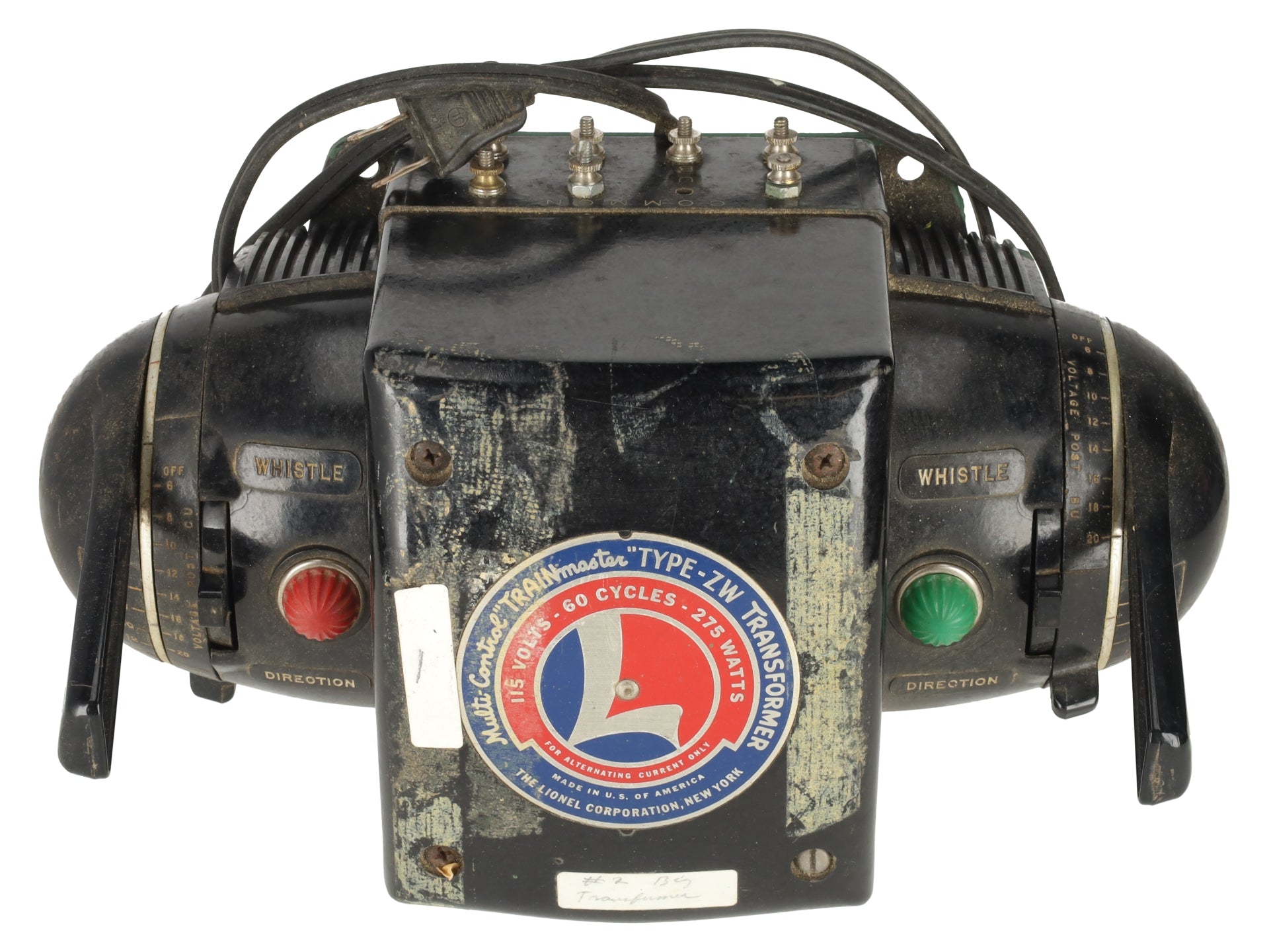 Lionel ZW Vintage O Gauge Trainmaster 275 Watt Transformer with Whistle VG
