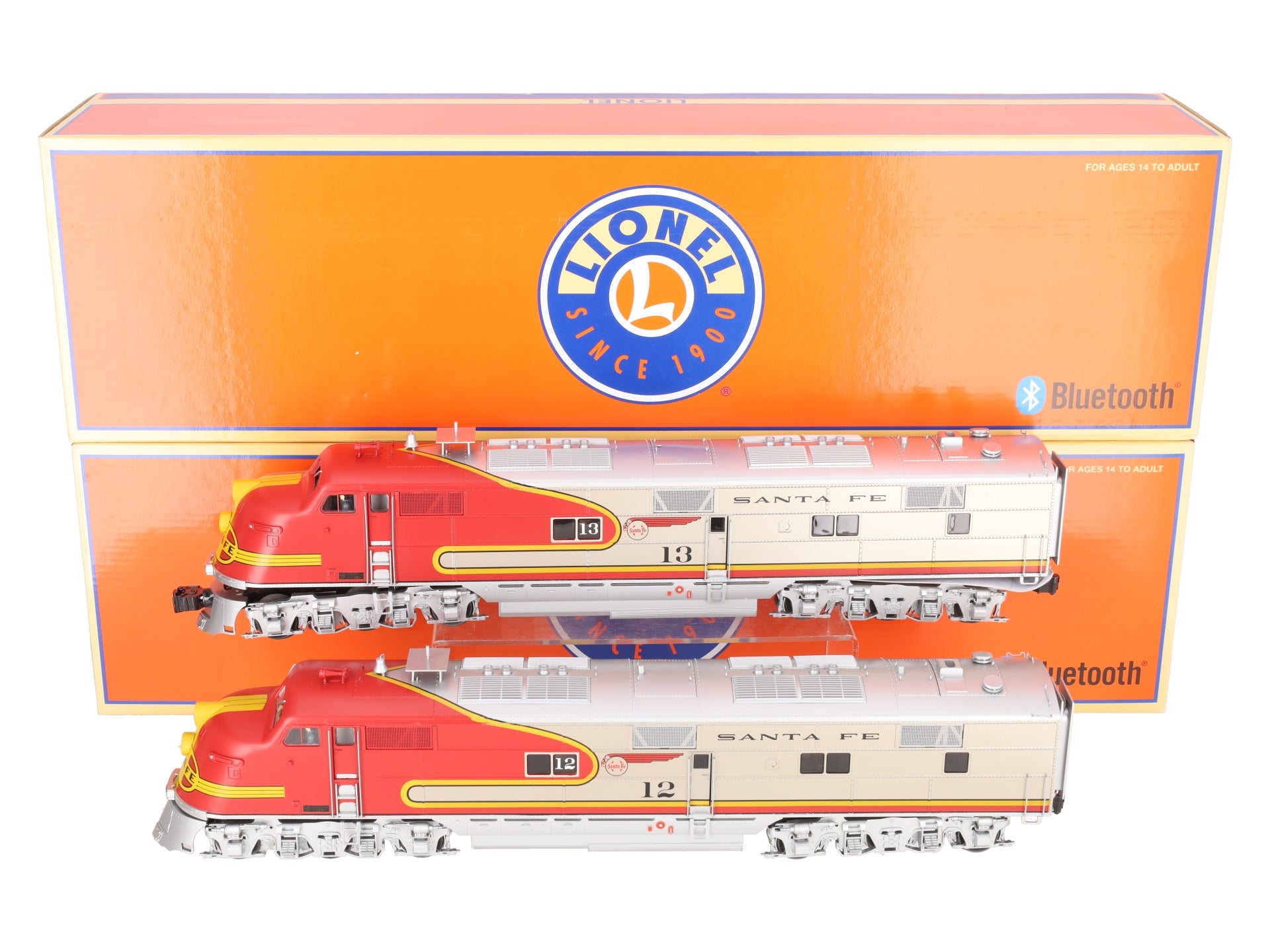 Lionel 6-84641 O Gauge Santa Fe Legacy E6 AA Diesel Engine Set #12/#13 LEGACY EX/Box