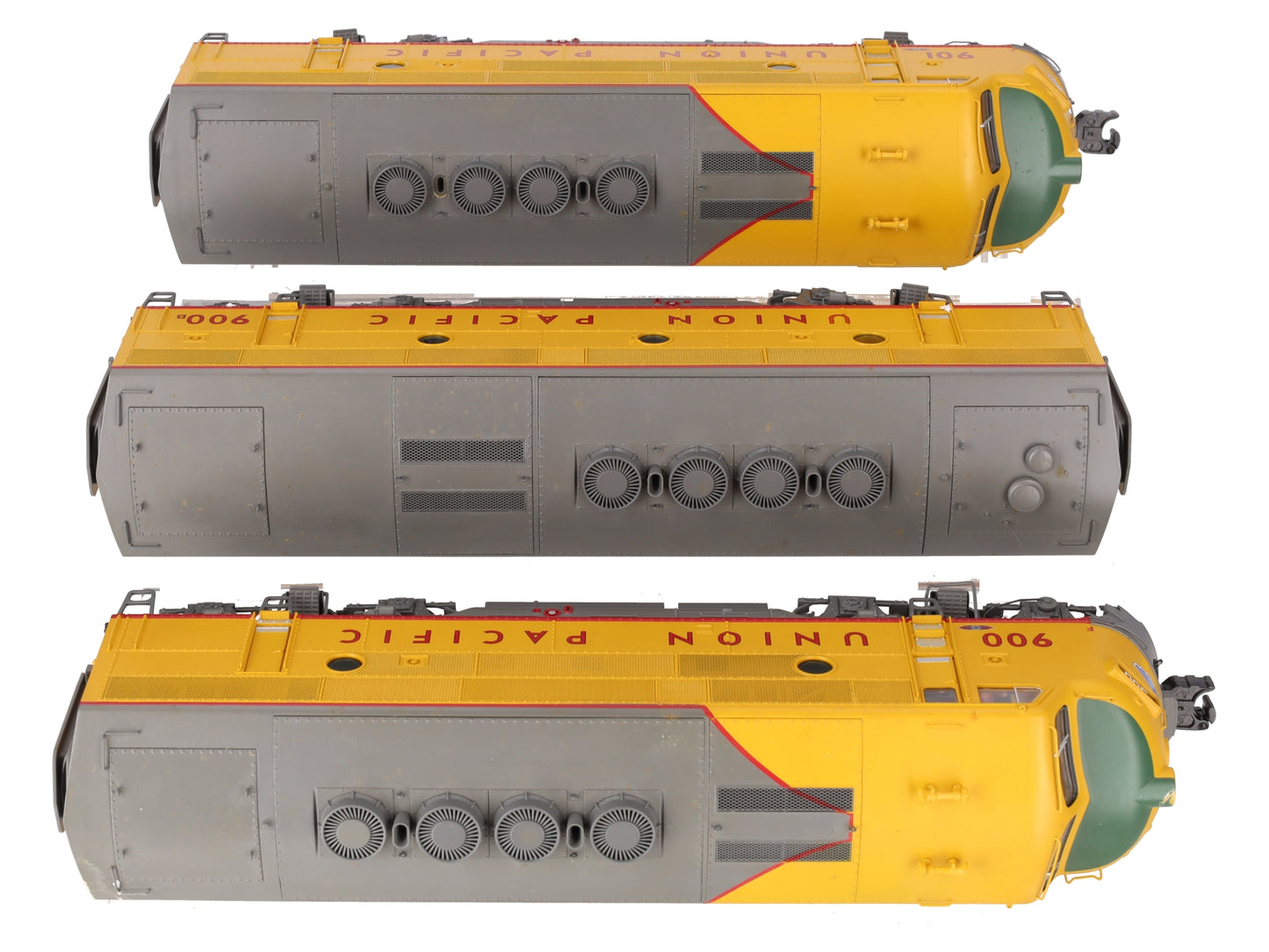 Lionel 6-24552 O Gauge Union Pacific F3 ABA Diesel Locomotive Set #900/900B/901 EX/Box
