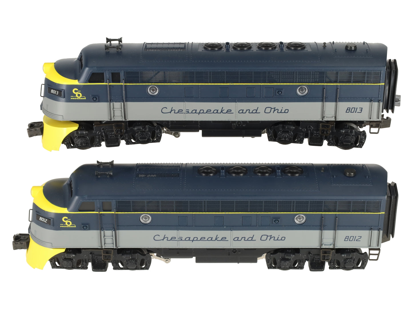 K-Line K2515-8012 O Chesapeake & Ohio F3 AA Diesel Set #8012/8013 LN