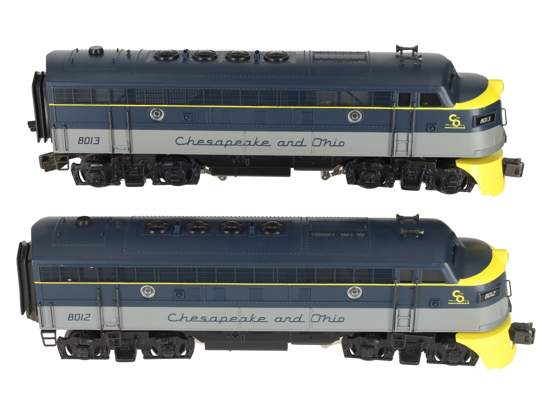 K-Line K2515-8012 O Chesapeake & Ohio F3 AA Diesel Set #8012/8013 LN