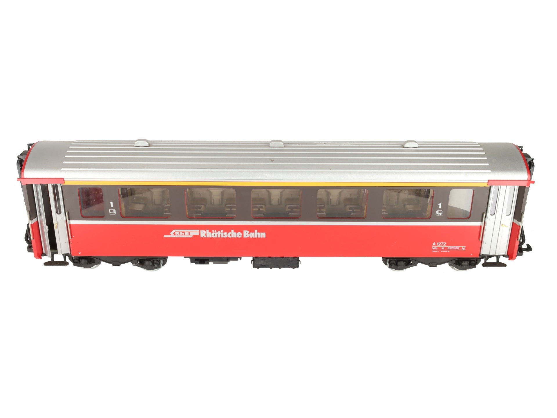 LGB 3067 G Scale Swiss 1st Class Rhatische Bahn Passenger Car (Metal Wheels) EX/Box