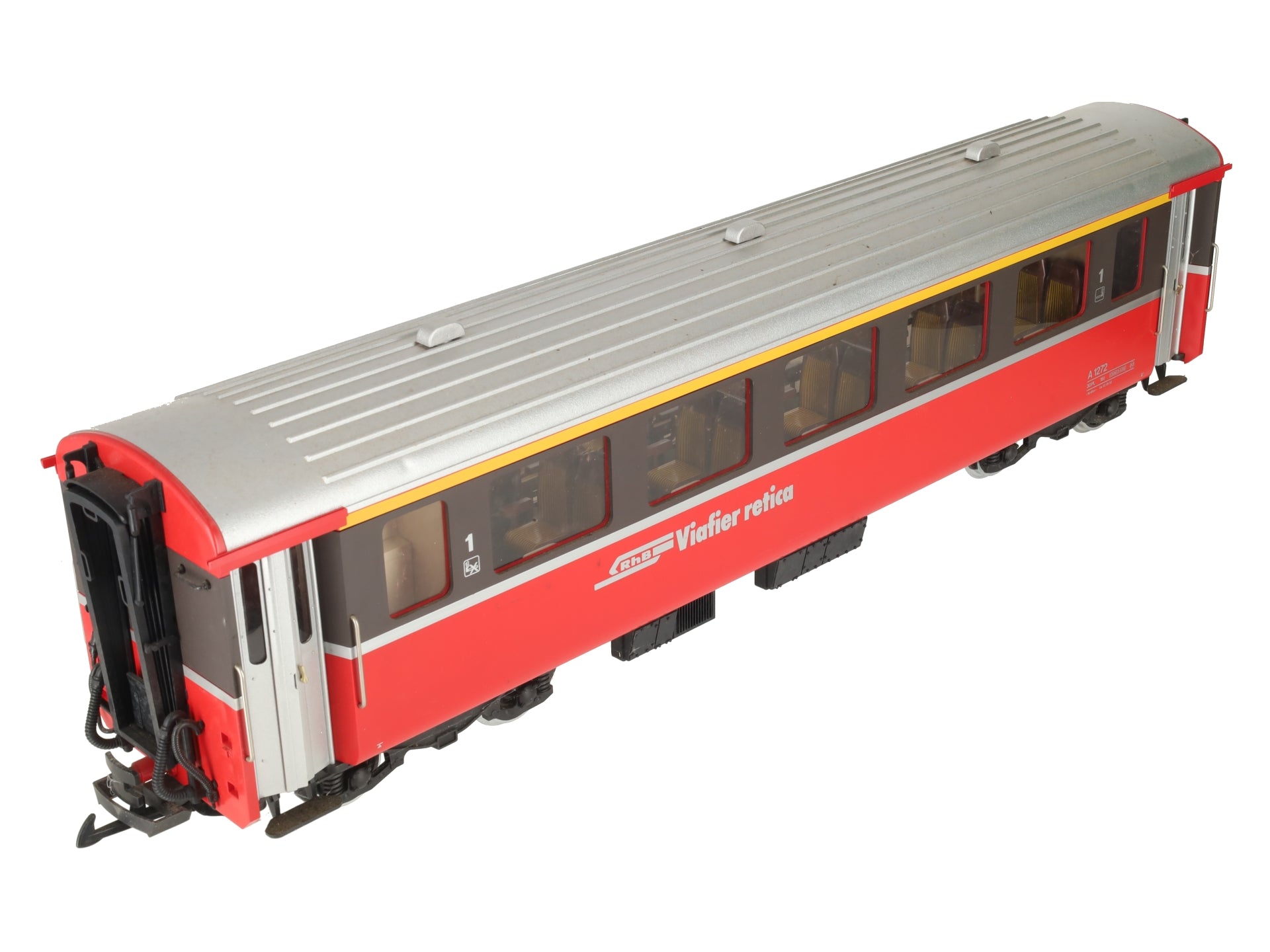 LGB 3067 G Scale Swiss 1st Class Rhatische Bahn Passenger Car (Metal Wheels) EX/Box
