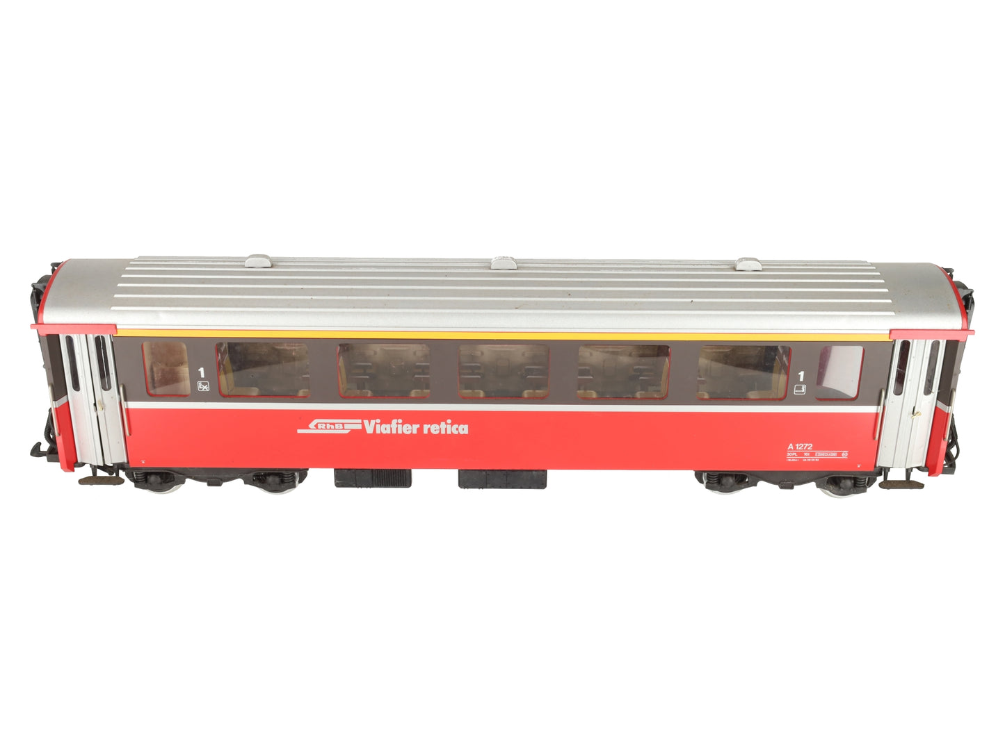 LGB 3067 G Scale Swiss 1st Class Rhatische Bahn Passenger Car (Metal Wheels) EX/Box