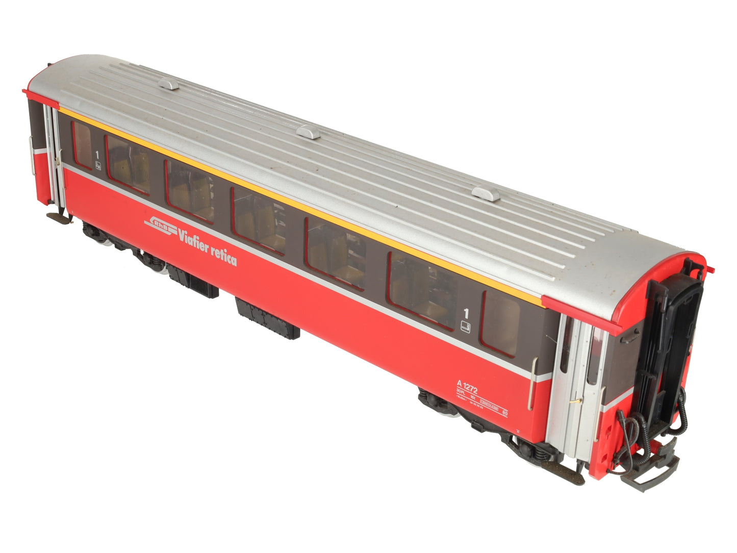 LGB 3067 G Scale Swiss 1st Class Rhatische Bahn Passenger Car (Metal Wheels) EX/Box