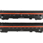 MTH 20-6662 O NH 70' Streamlined Sleeper/Diner Passenger Car Set (Set of 2) EX/Box
