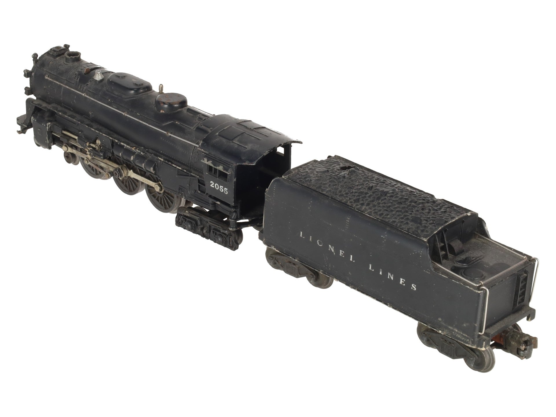 Lionel 2055 Vintage O 4-6-4 Hudson Steam Locomotive with 6020W Tender VG