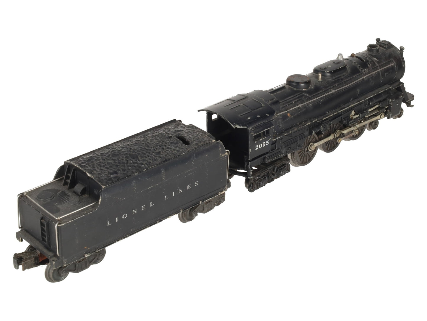 Lionel 2055 Vintage O 4-6-4 Hudson Steam Locomotive with 6020W Tender VG
