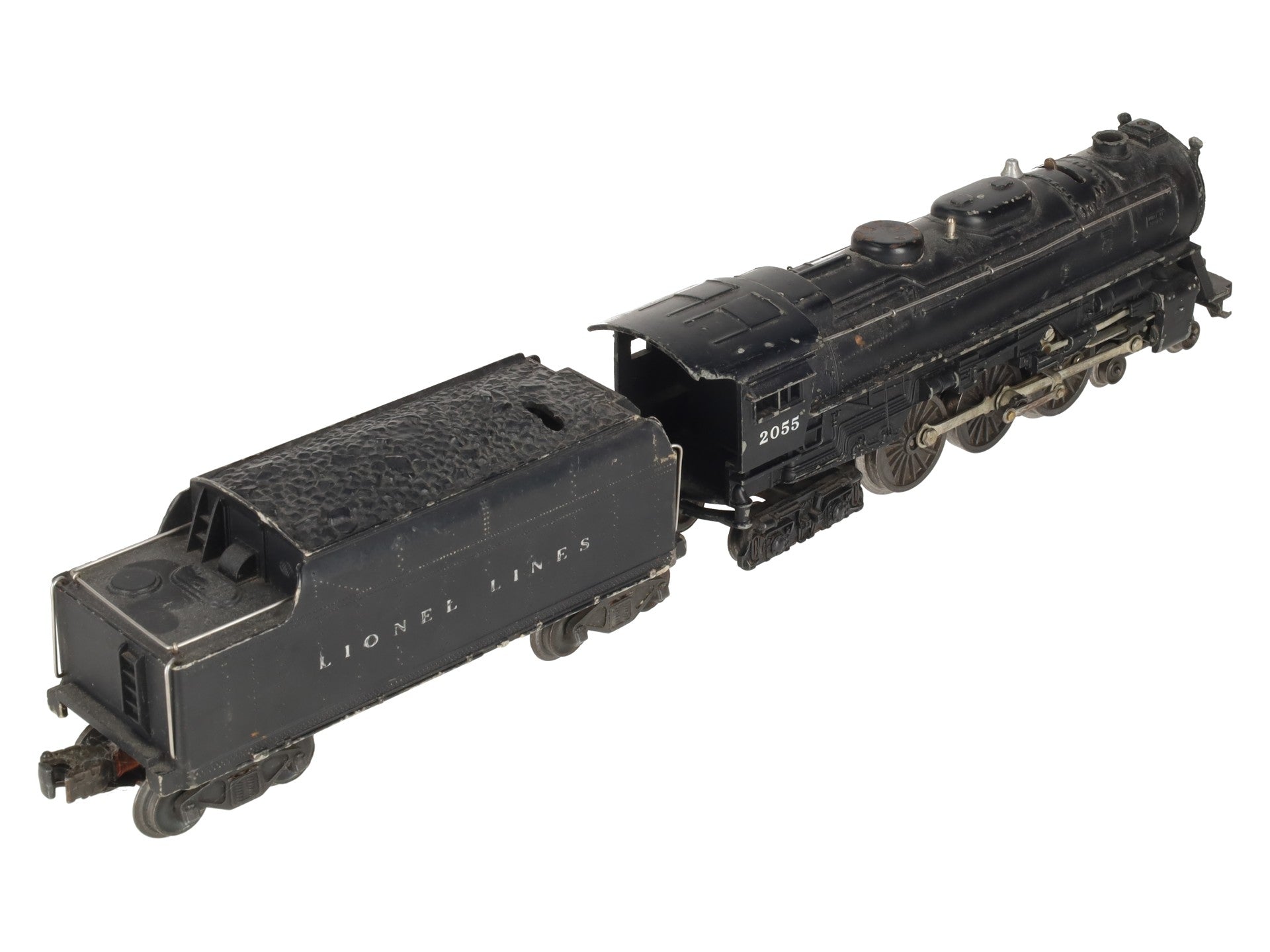 Lionel 2055 Vintage O 4-6-4 Hudson Steam Locomotive with 6020W Tender VG