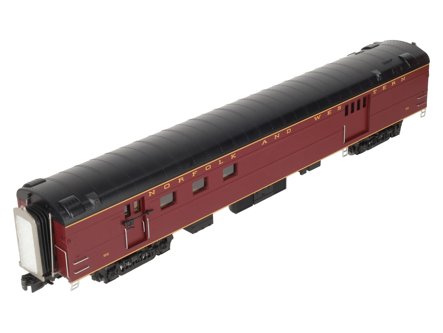 MTH 20-64267 O Gauge Norfolk & Western 70' Streamlined RPO Passenger Car #96 LN/Box