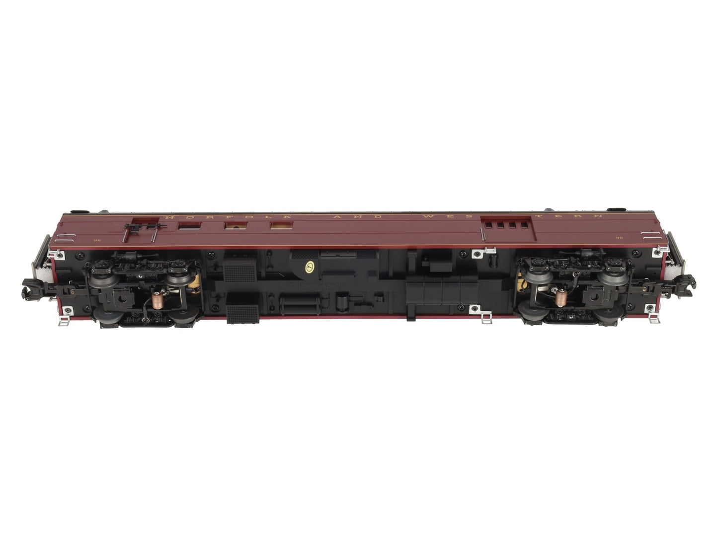 MTH 20-64267 O Gauge Norfolk & Western 70' Streamlined RPO Passenger Car #96 LN/Box