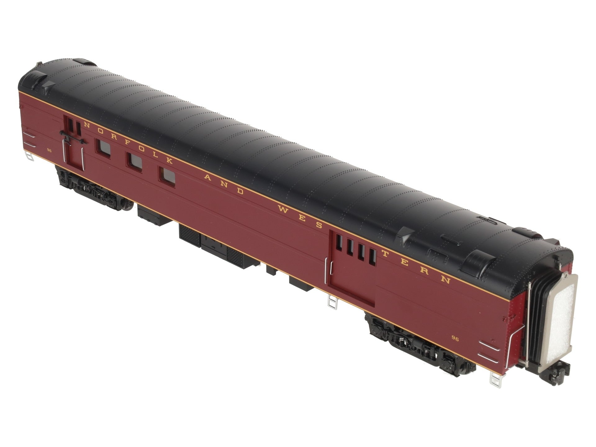 MTH 20-64267 O Gauge Norfolk & Western 70' Streamlined RPO Passenger Car #96 LN/Box