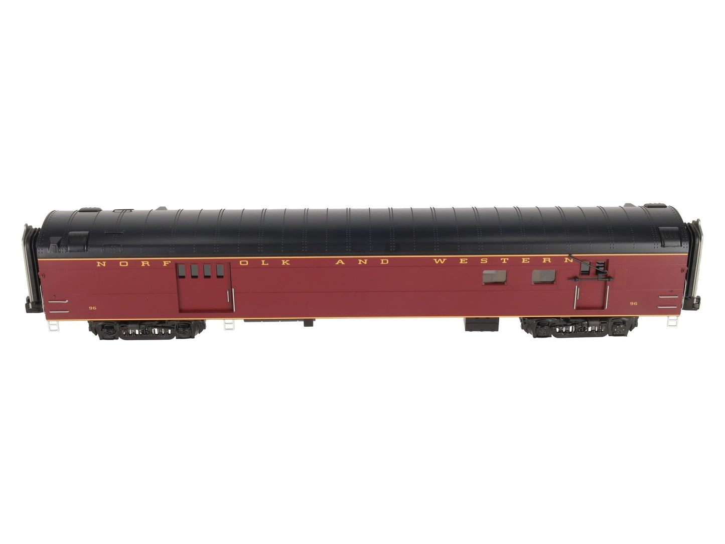 MTH 20-64267 O Gauge Norfolk & Western 70' Streamlined RPO Passenger Car #96 LN/Box